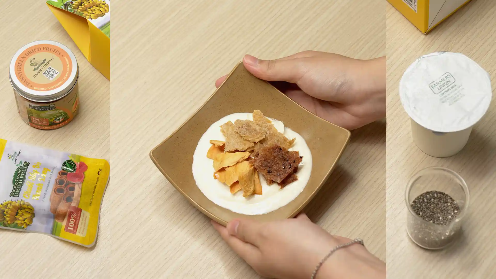 Sữa Chua Hy Lạp Mix Trái Cây Sấy DannyGreen
