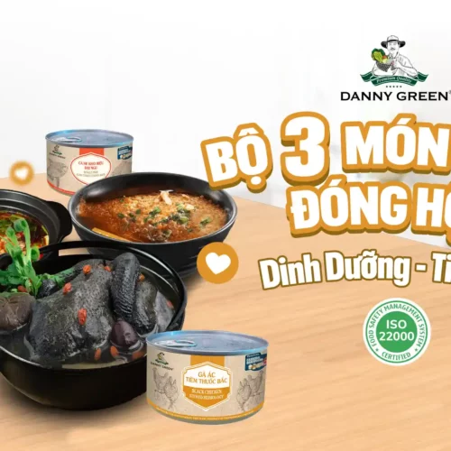 DANNYGREEN MANG VỊ NHÀ ĐẾN GẦN BẠN HƠN: BỘ BA MÓN NGON ĐÓNG HỘP DINH DƯỠNG – TIỆN LỢI